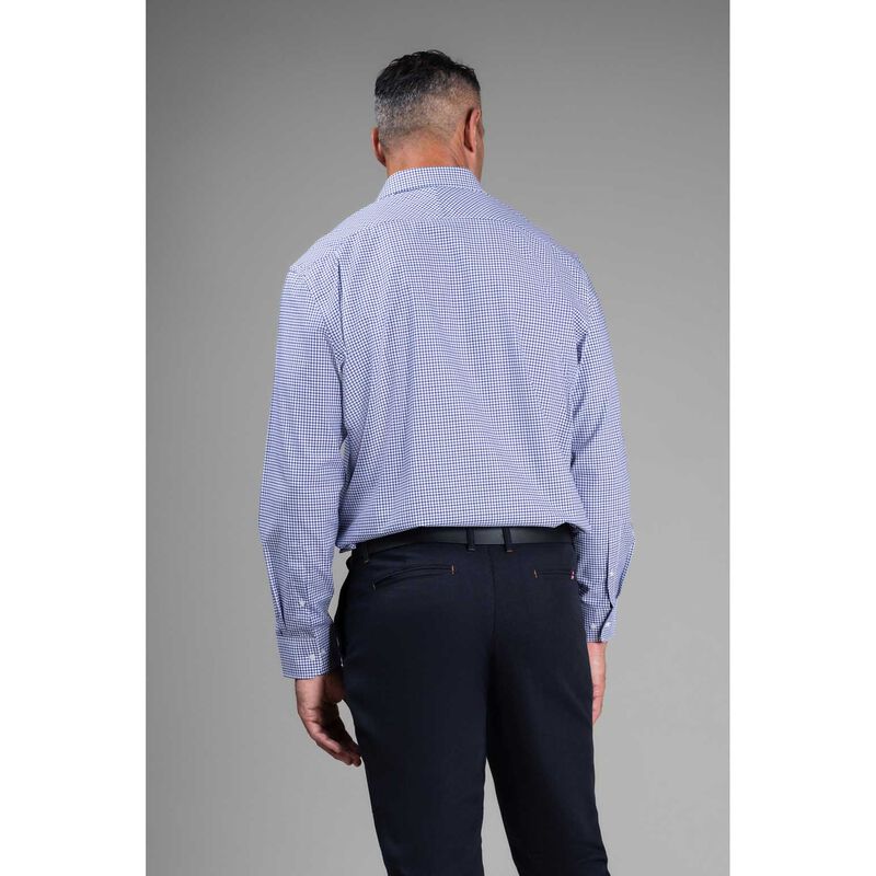 Rembrandt Sinatra Purple & Navy Check Shirt image number 1